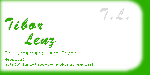 tibor lenz business card